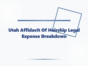 Utah Affidavit of Heirship Cost Breakdown