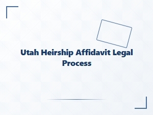 Utah Heirship Affidavit State vs Federal Guidelines
